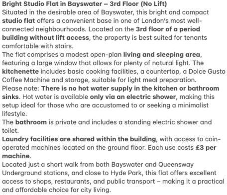 Charming Fully Equipped Londres